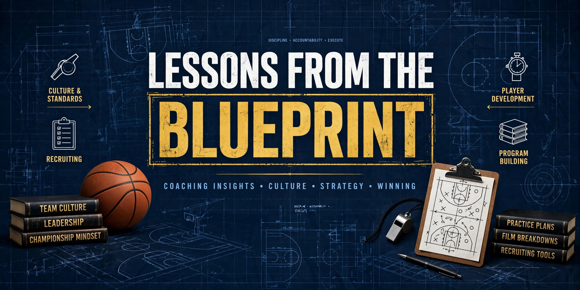 Lessons From The Blueprint — coaching lessons on culture, recruiting, and player development